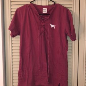 VS pink dusty rose short sleeved t-shirt